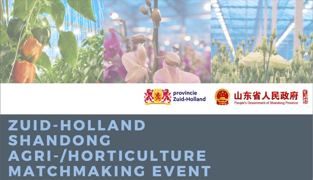 Zuid-Holland Shandong Agri-/Horticulture Matchmaking Event